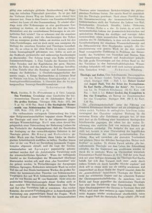 300-301 [Rezension] Theologie und Kultus