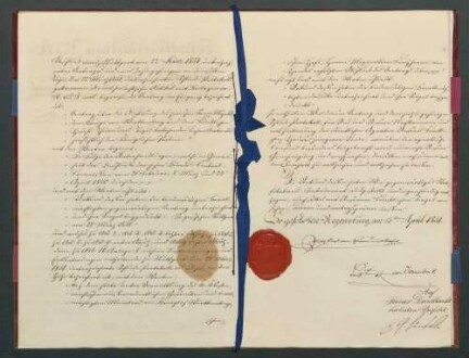 Vertrag zwischen Württemberg und dem Fürsten von Thurn und Taxis über die Auflösung des Postlehenvertrages vom 27. Juli 1819, 1851.