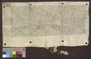 Prior und Konvent des Klosters St. Margarethen in Kleinbasel urkunden, daß der Markgraf Christoph von Baden das Recht hat, den Weinzehnt zu Grenzach wieder zu lösen.