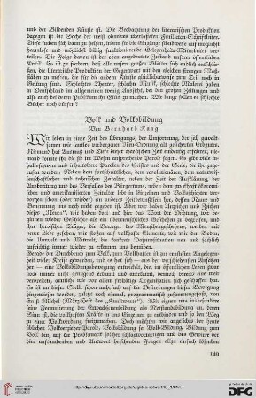 Volk und Volksbildung