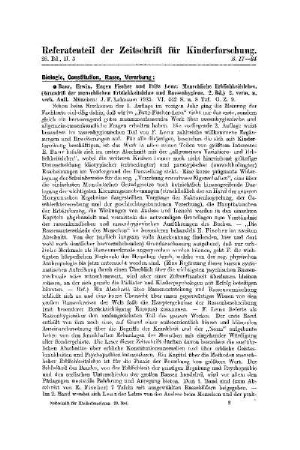 Biologie, Constitution, Rasse, Vererbung