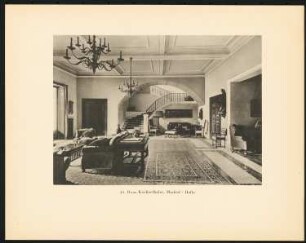 Wohnhaus Kuno Kocherthaler, Madrid: Halle im Erdgeschoss (aus: Alfred Breslauer, Ausgeführte Bauten 1897-1927)