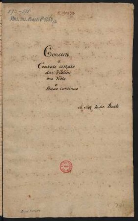 Konzerte; cemb solo, strings, bc; A-Dur; BWV 1055