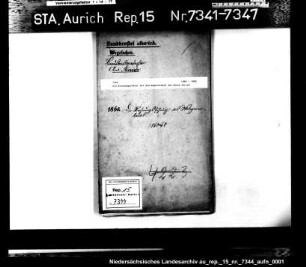 Die Rechnungsführer bei dem Wegeverband des Amtes Aurich