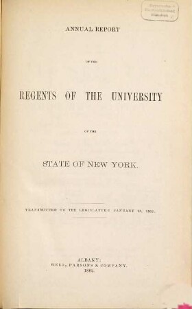 Annual report of the regents. 95. 1882, 13. Jan.