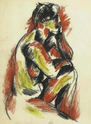 Sitzende Figur