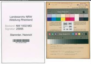 Entnazifizierung Heinrich Stammler , geb. 28.05.1897 (Kellner)