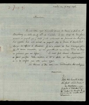 [Brief von Mal'cov an Heyne vom 17.05.1796]