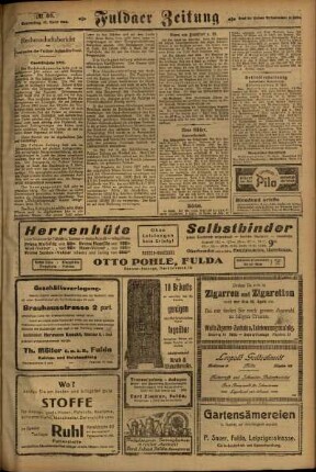 Zweite Ausgabe vom Donnerstag, den 13. April 1922.