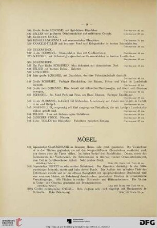 Möbel (Nr. 567-589)