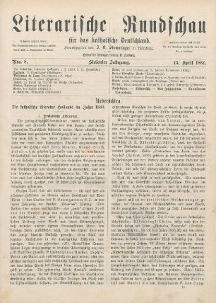 225-230 Die katholische Literatur Hollands im Jahre 1880