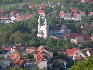 Gernrode - Stiftskirche Sankt Cyriakus : Stadt und Stiftskirche, aufgenommen in Gernrode am Harz ca. 2004