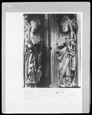 Grabmal des Erzbischofs Berthold von Henneberg: Der heilige Martin und und der heilige Bonifatius