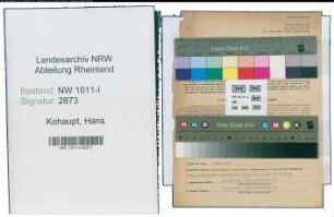 Entnazifizierung Hans Kohaupt , geb. 25.11.1900 (Hilfsschullehrer)