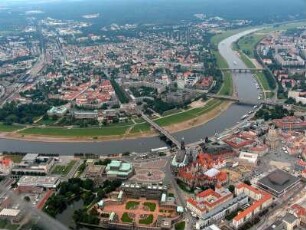 Dresden : Augustusbrücke, Carolabrücke, Albertbrücke
