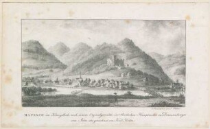 Hausach im Kinzigthale nach einem Originalgemälde im Fürstlichen Hauptarchiv zu Donaueschingen vom Jahre 1688