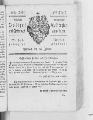 4tes Stück., Ausgabe vom 26. Januar 1780