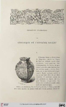 2. Pér. 18.1878: La céramique de l'extrême Orient : exposition universelle