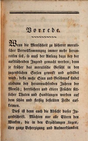 Liebe und Rechtschaffenheit : Ein Jugendschriftchen mit 12 Kupfern