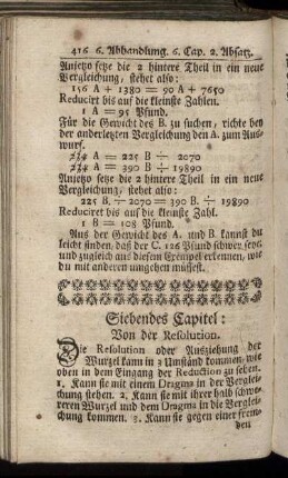 Siebendes Capitel. Von der Resolution.
