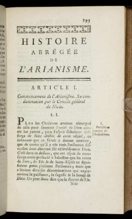 Histoire Abrégée De L'Arianisme.