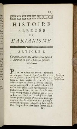 Histoire Abrégée De L'Arianisme.