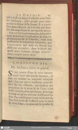 Chapitre III. Des Substances salines en général