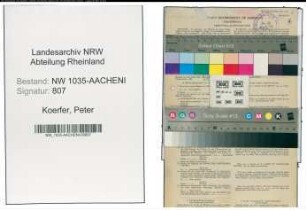 Entnazifizierung Peter Koerfer , geb. 31.07.1916 (Kaufmann)