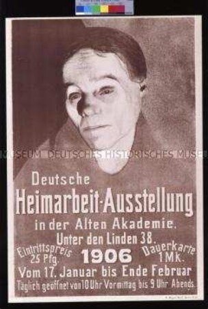 Ausstellungsplakat zur Deutsche Heimarbeit-Ausstellung 1906