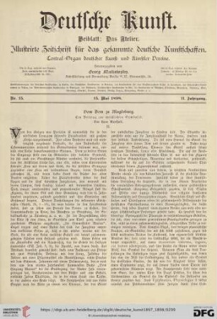 Nr. 15 (15. Mai 1898)