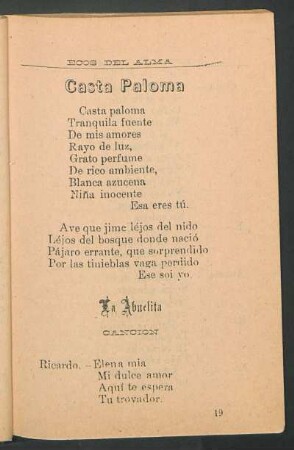 Casta paloma