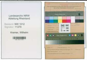 Entnazifizierung Wilhelm Kremer , geb. 17.03.1905 (Konstrukteur)