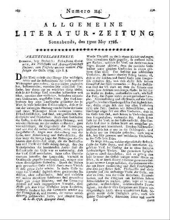 Magazin gemeininteressanter und unterhaltender Lektüre. Quartal 2. Frankfurt, Leipzig: Monath 1785
