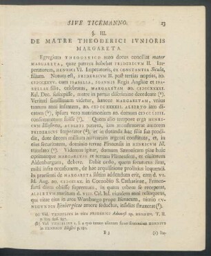 §. III. De Matre Theoderici Iunioris Margareta