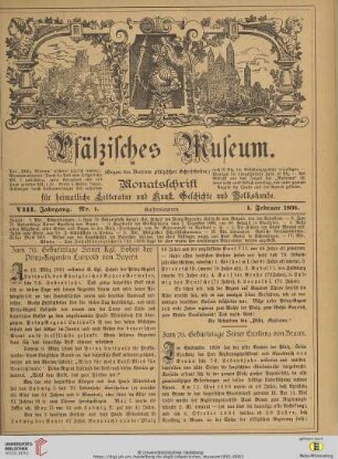 Nr.1 (1. Februar 1891)