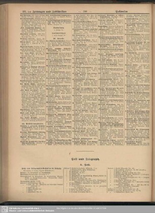 Post und Telegraph
