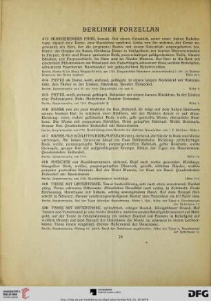 Berliner Porzellan (Nr. 413-420)