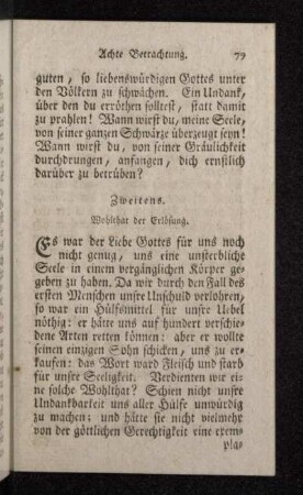 Zweitens. Wohlthat der Erlösung.
