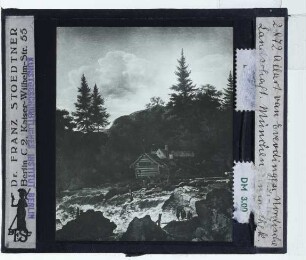 Everdingen, Skandinavischer Wasserfall mit einer Mühle (München AP 387)