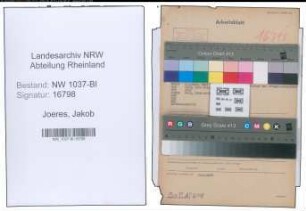 Entnazifizierung Jakob Joeres , geb. 24.01.1891 (Landessekretaer)