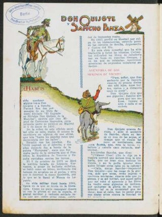 Don Quijote y Sancho Panza