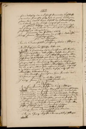 Beförderungen und Auszeichnungen der Bibliothekare Hoeck, Schweiger und Wüstenfeld und des Professors Bartling.