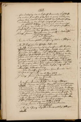 Beförderungen und Auszeichnungen der Bibliothekare Hoeck, Schweiger und Wüstenfeld und des Professors Bartling.