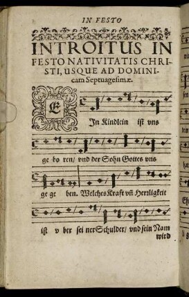 Introitus In Festo Natiuitatis Christi [...]