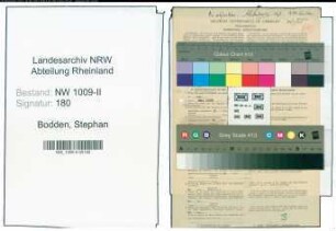 Entnazifizierung Stephan Bodden , geb. 25.11.1897 (Sparkassenrendant)