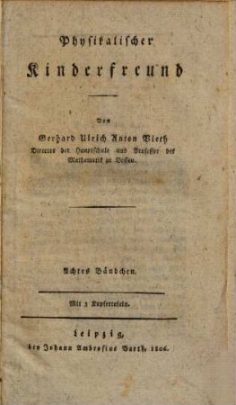 Physikalischer Kinderfreund, 8