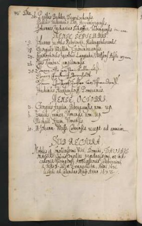 Winterhalbjahr 1631/1632. Rektorat David Magirus