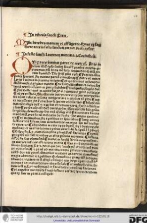 Qui parce seminat... Ante initium illius epistole scribit sanctus Paulus dicens Providemus enim bona...