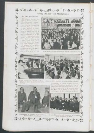 "Fray Mocho" en Montevideo : El viaje presidencial