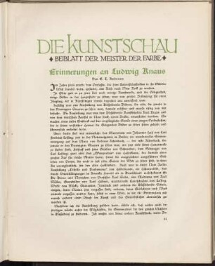Erinnerungen an Ludwig Knaus